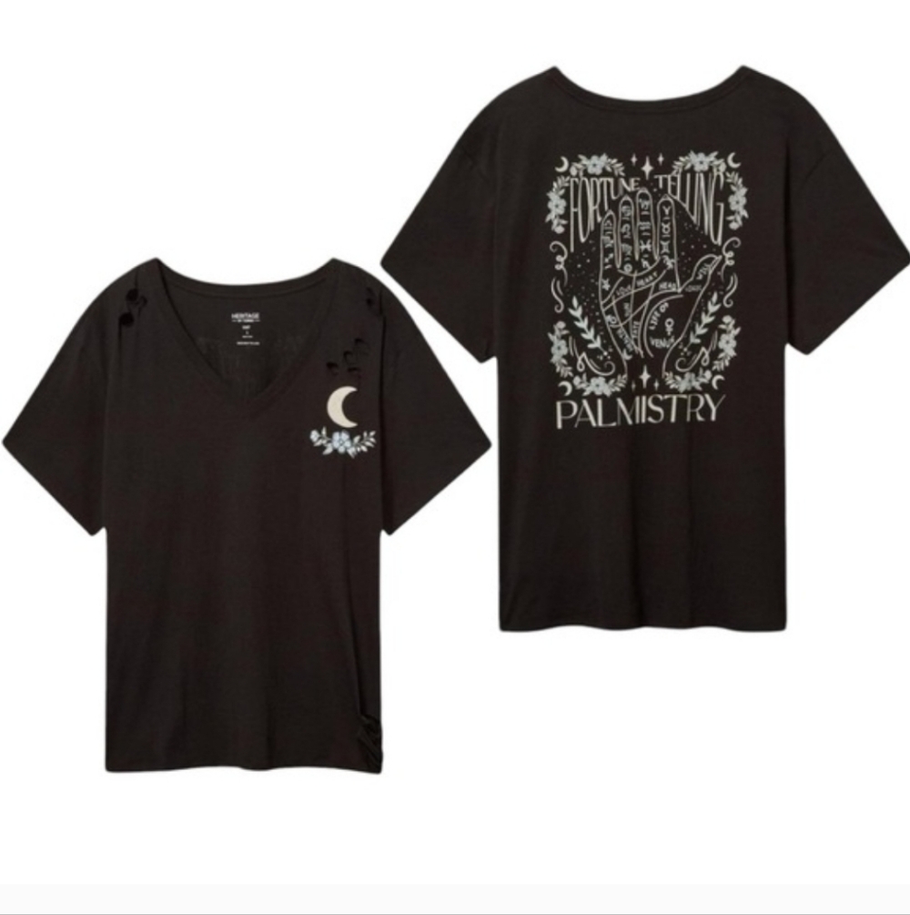 Torrid Black Moon and Palmistry Graphic Tee